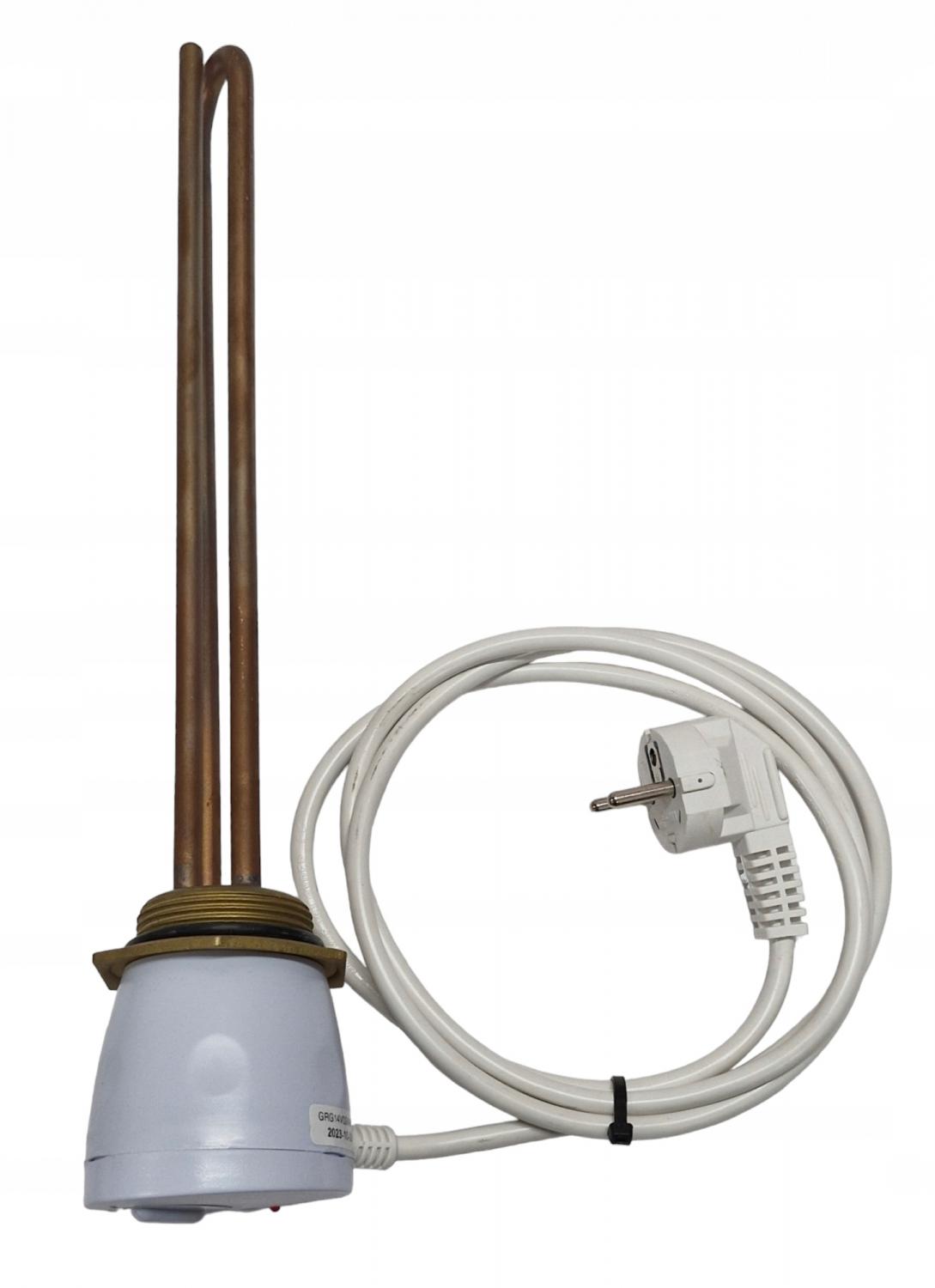 Grzałka elektryczna typ 50 1.4 kW 230 V 1 1/2 z termost KOSPEL GRW-1.4 kW