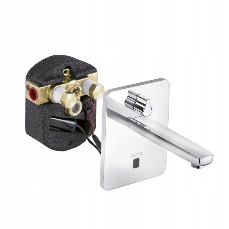 Bateria umywalkowa elektroniczna, bezdotykowa natynk KLUDI ZENTA chrom