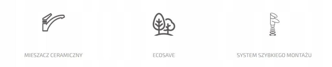 INVENA BATERIA BIDETOWA FIRA INVENA TREND CZARNA