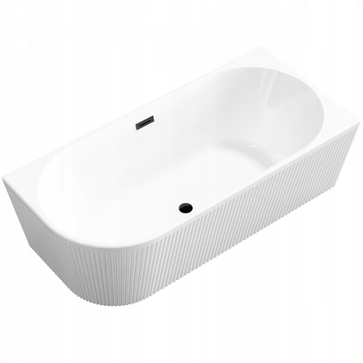 INVENA WANNA WOLNOST.PRZYŚC.RYFLOWANA 170 GLAMOUR TREND PRAWA SYF.CZAR