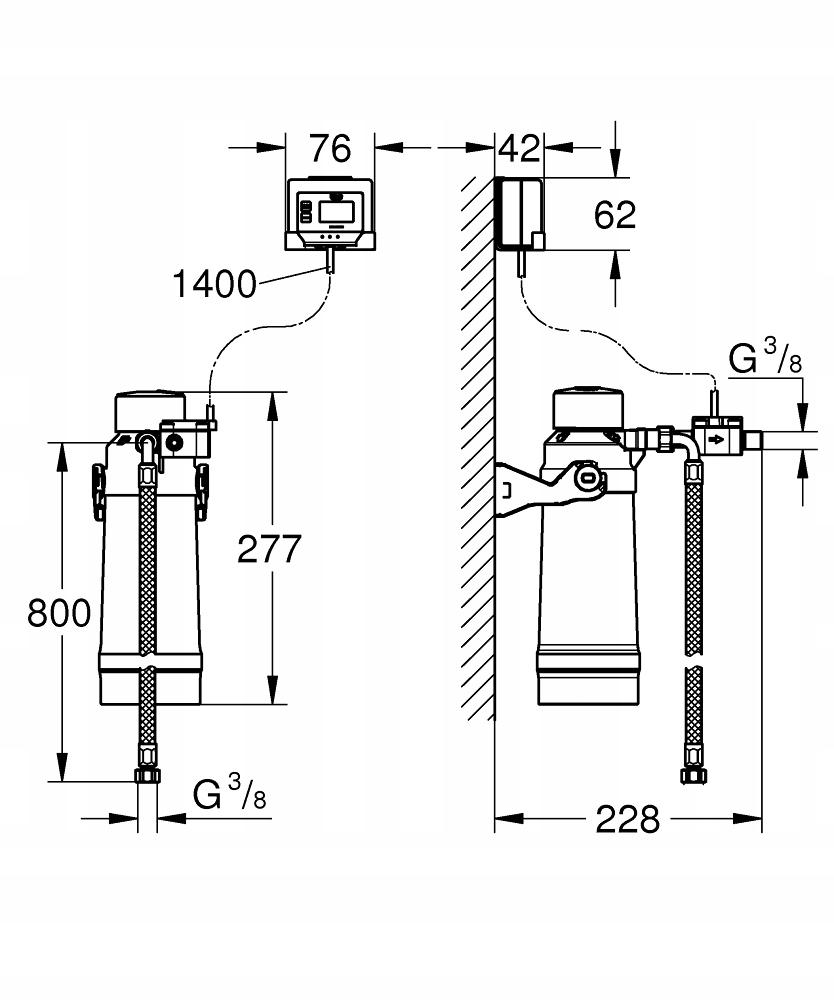 GROHE Filtr GROHE Red chrom
