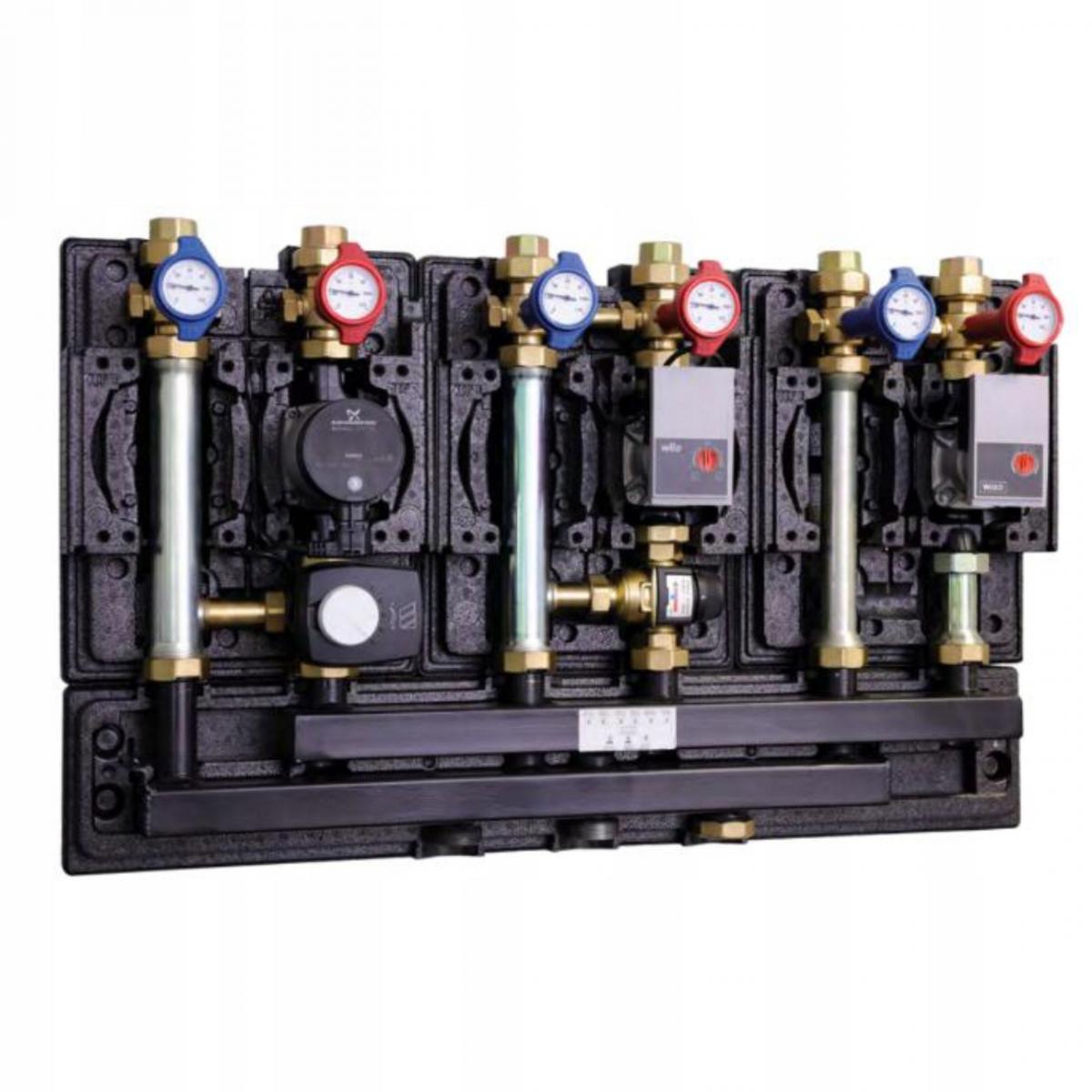 Rozdzielacz do grup pompowych HK20/HKM20, 2 obiegi, do 38 kW (?t = 20 K).