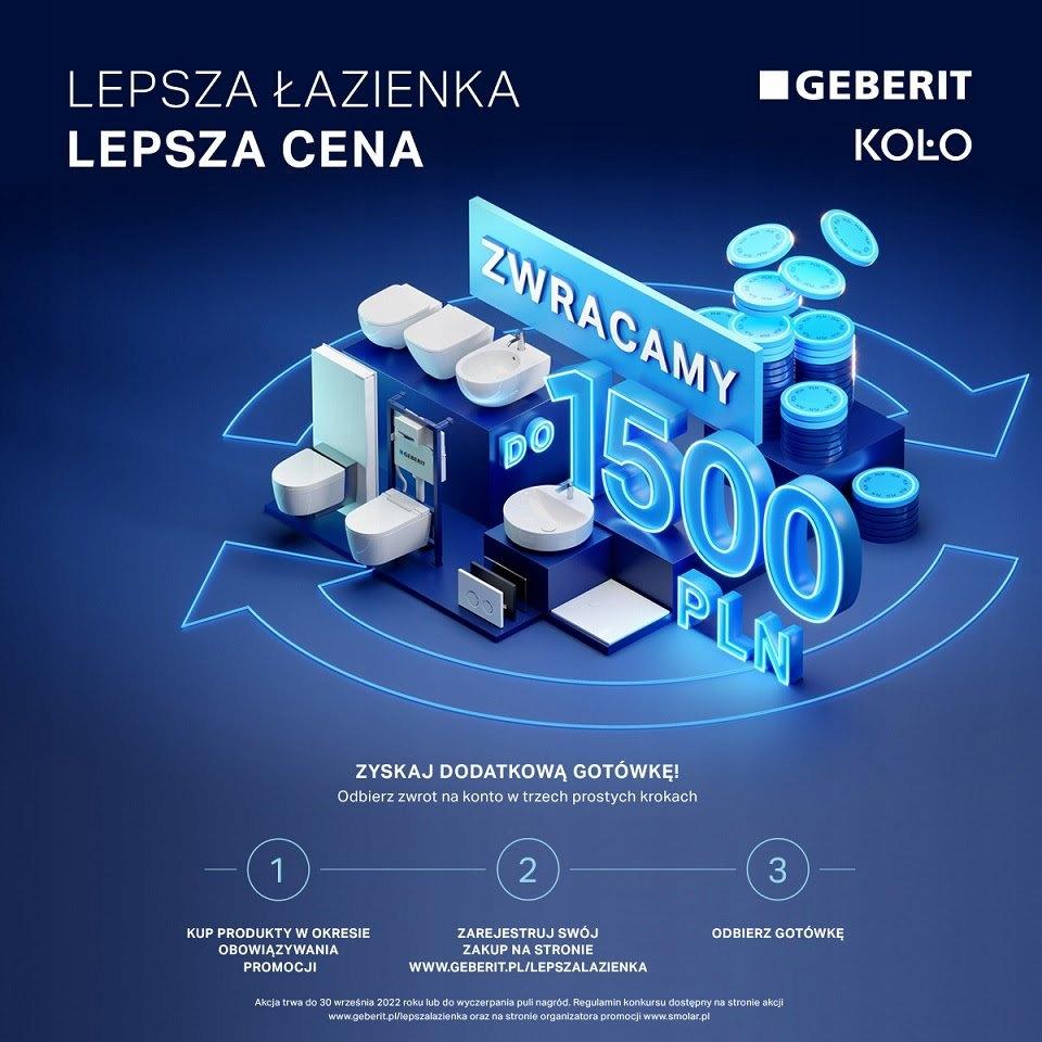 Przycisk spłukujący GEBERIT Slim do stelaża podtynk SLIM2 biały 230x150x50