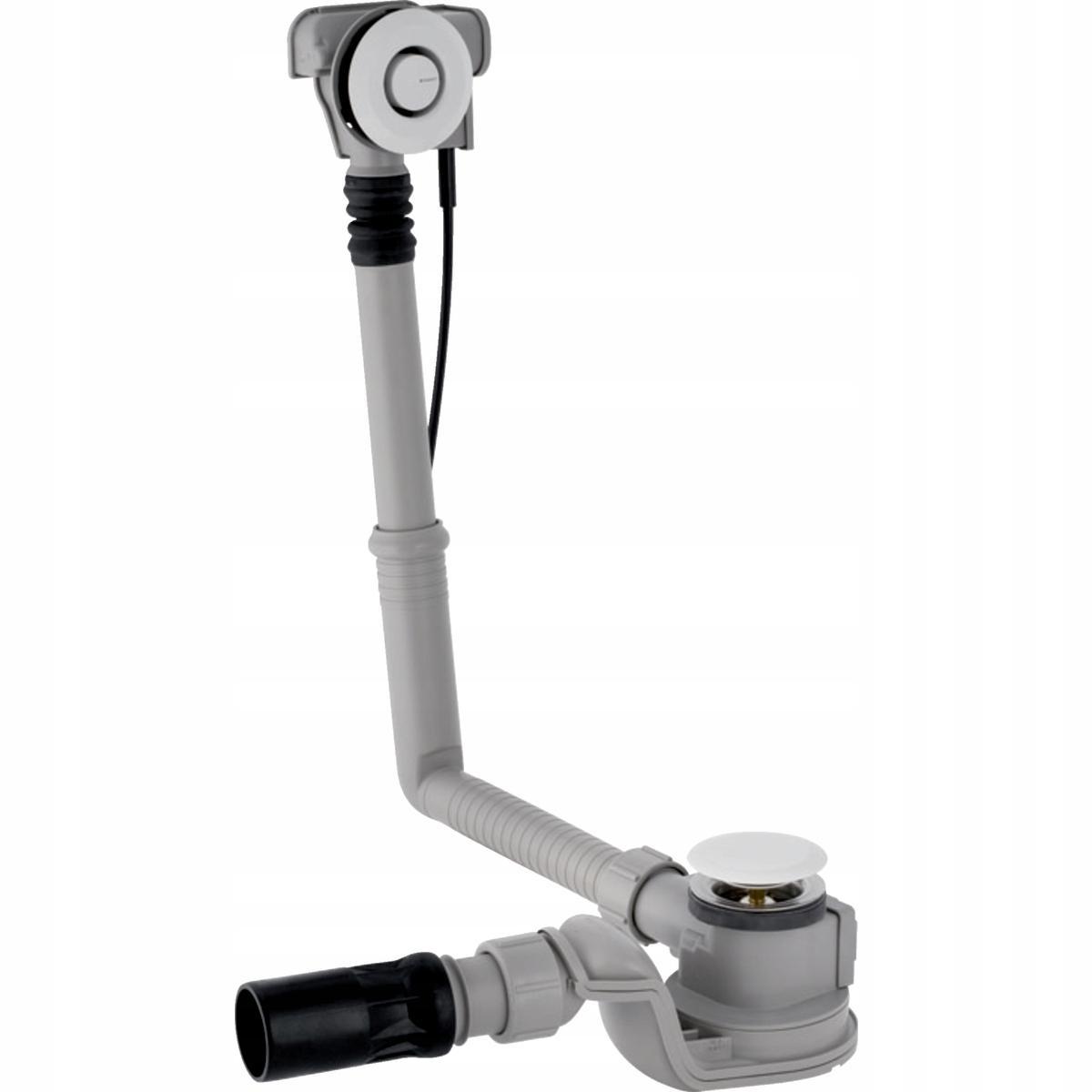 Zestaw odpływowo-przelewowy PushControl do wanien standard chrom błyszczący