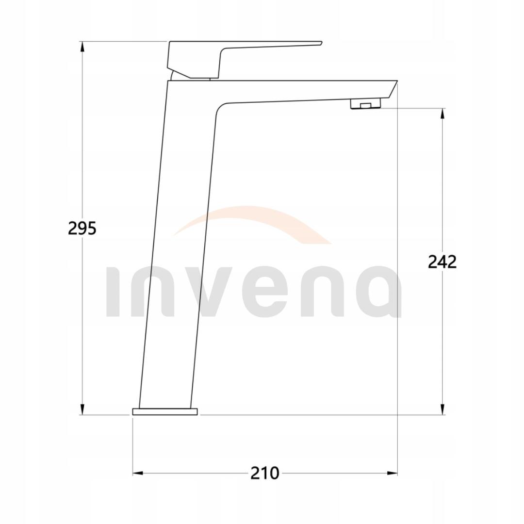 Bateria umywalkowa INVENA wysoka PAROS 48h