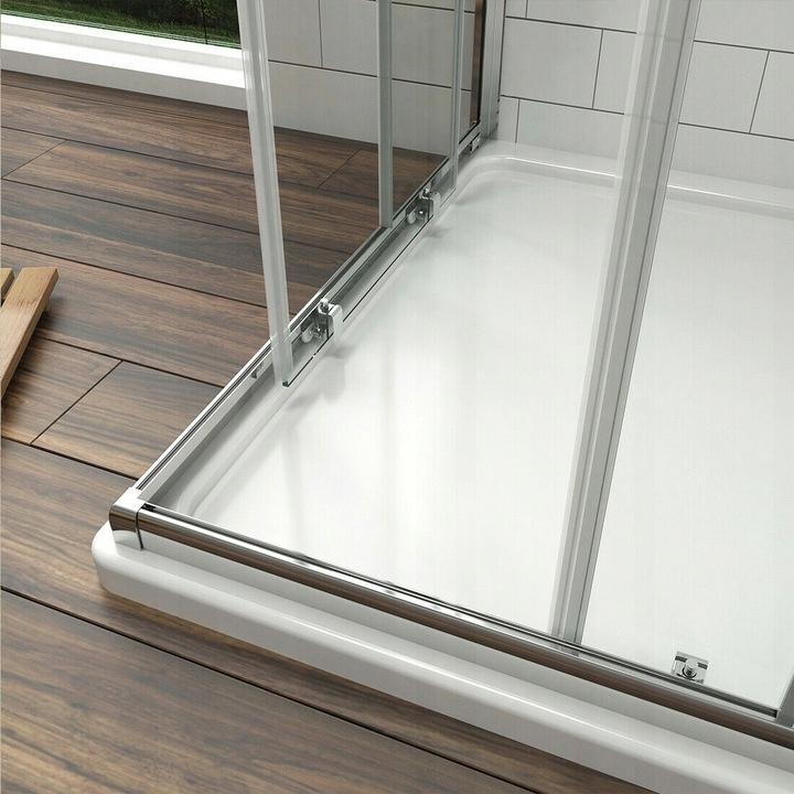 INVENA KABINA NATRYSKOWA KWADRATOWA PARLA 80X80 CHROM SZKŁO CLEAR