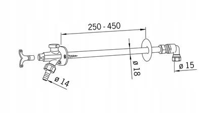 ORAS Zawór mrozoodporny, ogrodowy DN15