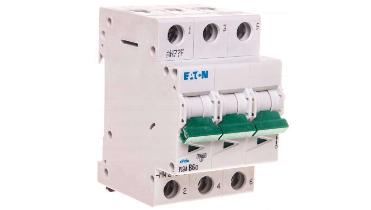 EATON Wyłącznik nadprądowy 3-biegunowy PLSM-B6/3-MW