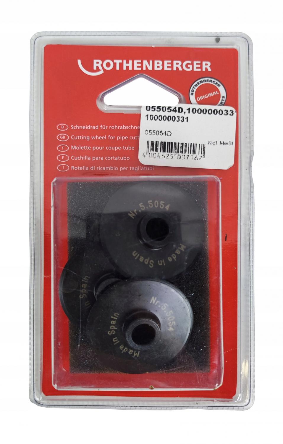 ROTHENBERGER Kółko do obcinaków zapasowe 3 sztuki ROTHENBERG