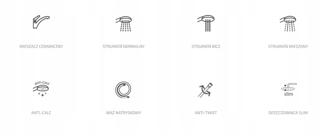 INVENA ZEST PODTYN Z BAT PODTYNK 2F NYKS, KWADR CHROM, ROZETA