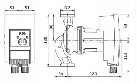 Wilo Pompa obiegowa Wilo-Yonos MAXO 30/0,5-7 48h