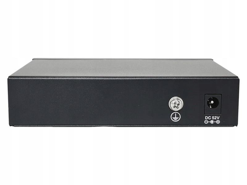 Niezarządzalny przełącznik (switch) 6xRJ45 - 4 porty RJ45 PoE+ 1Gb/s + 2 p