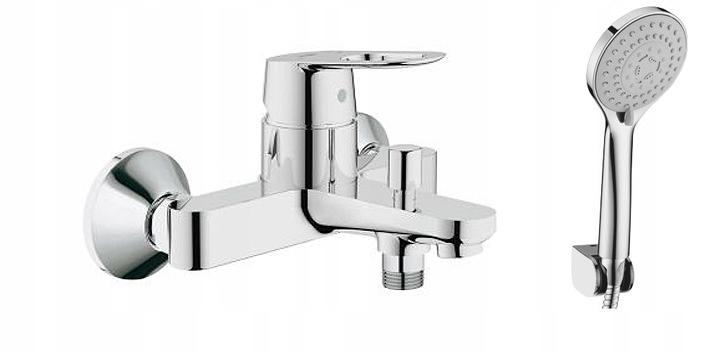 Bateria wannowa ścienna GROHE BauLoop 1-uchwytowa 2-otworowa chrom