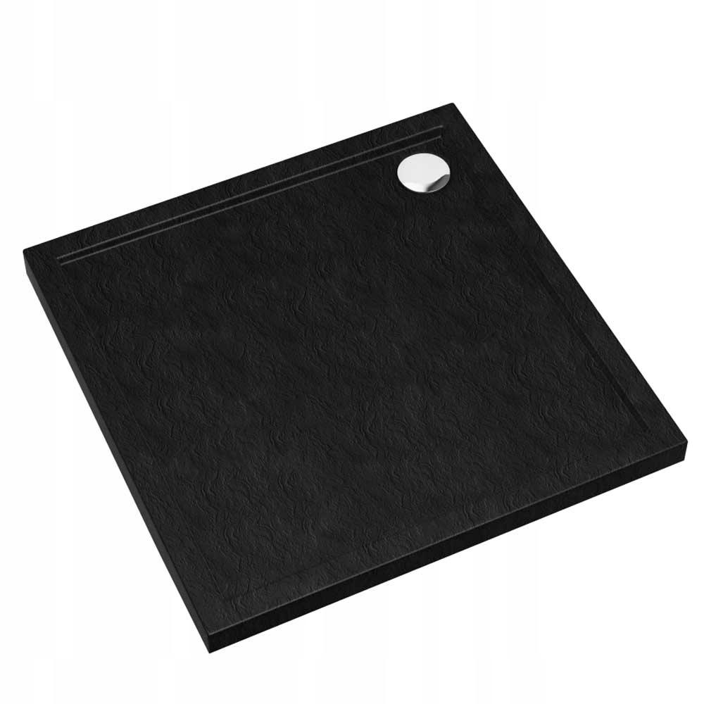 SCHEDPOL Brodzik akrylowy Caspar New Standard Plus Black Stone 90x90x4,5