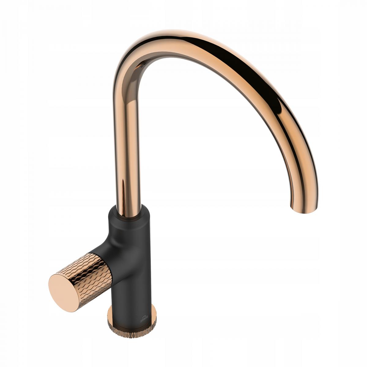 INVENA BATERIA ZLEWOZMYWAKOWA MOONLIGHT INVENA TREND CZARNA / ROSE GOLD