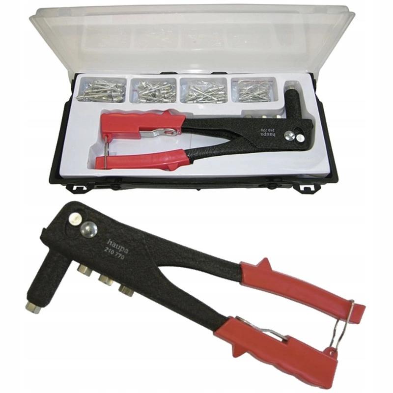 Nitownica od 2,4-5mm w zestawie 100szt. nitów al. 4mm