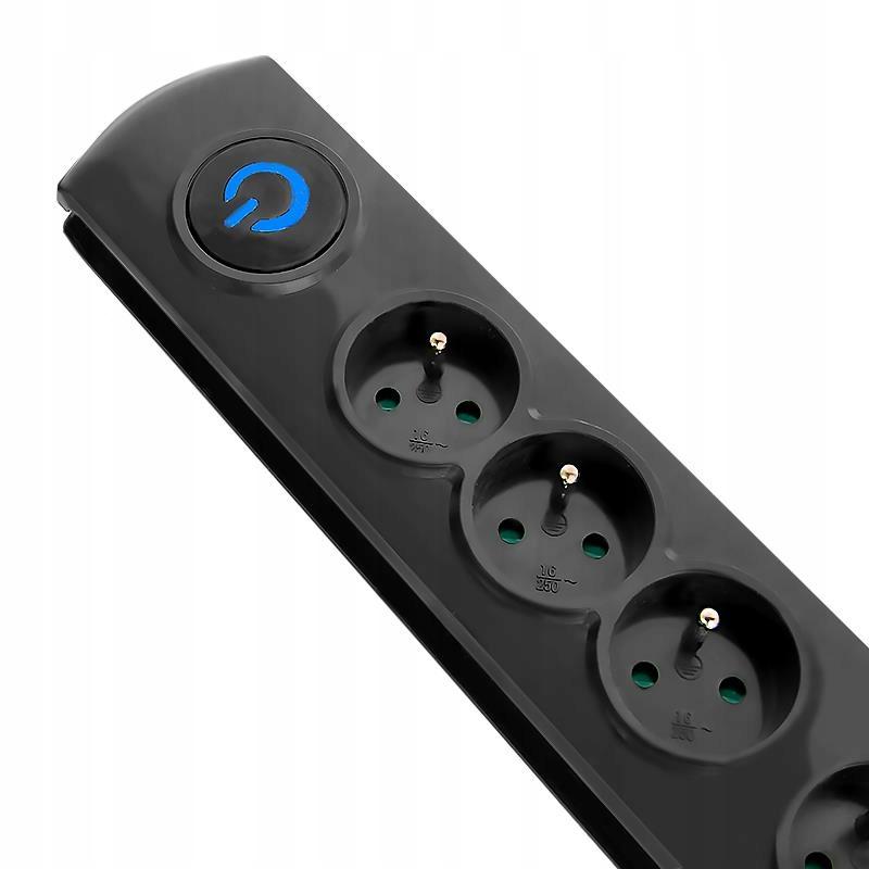 QOLTEC Listwa antyprzepięciowa Quick Switch 4 gniazda 1.5m