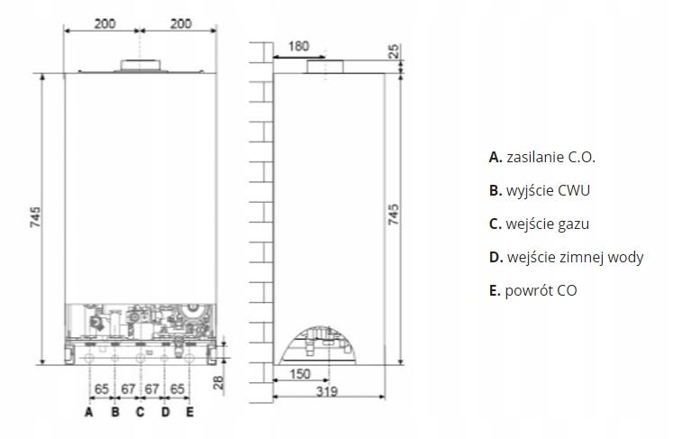Kocioł gazowy kondensacyjny 24 kW ARISTON CLAS ONE SYSTEM 24
