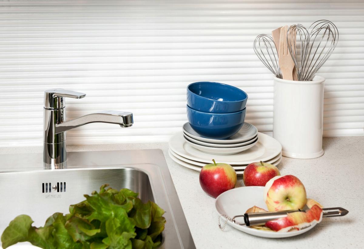 Bateria zlewozmywak stojąca podokienna ARMATURA KRAKÓW ONYKS chrom