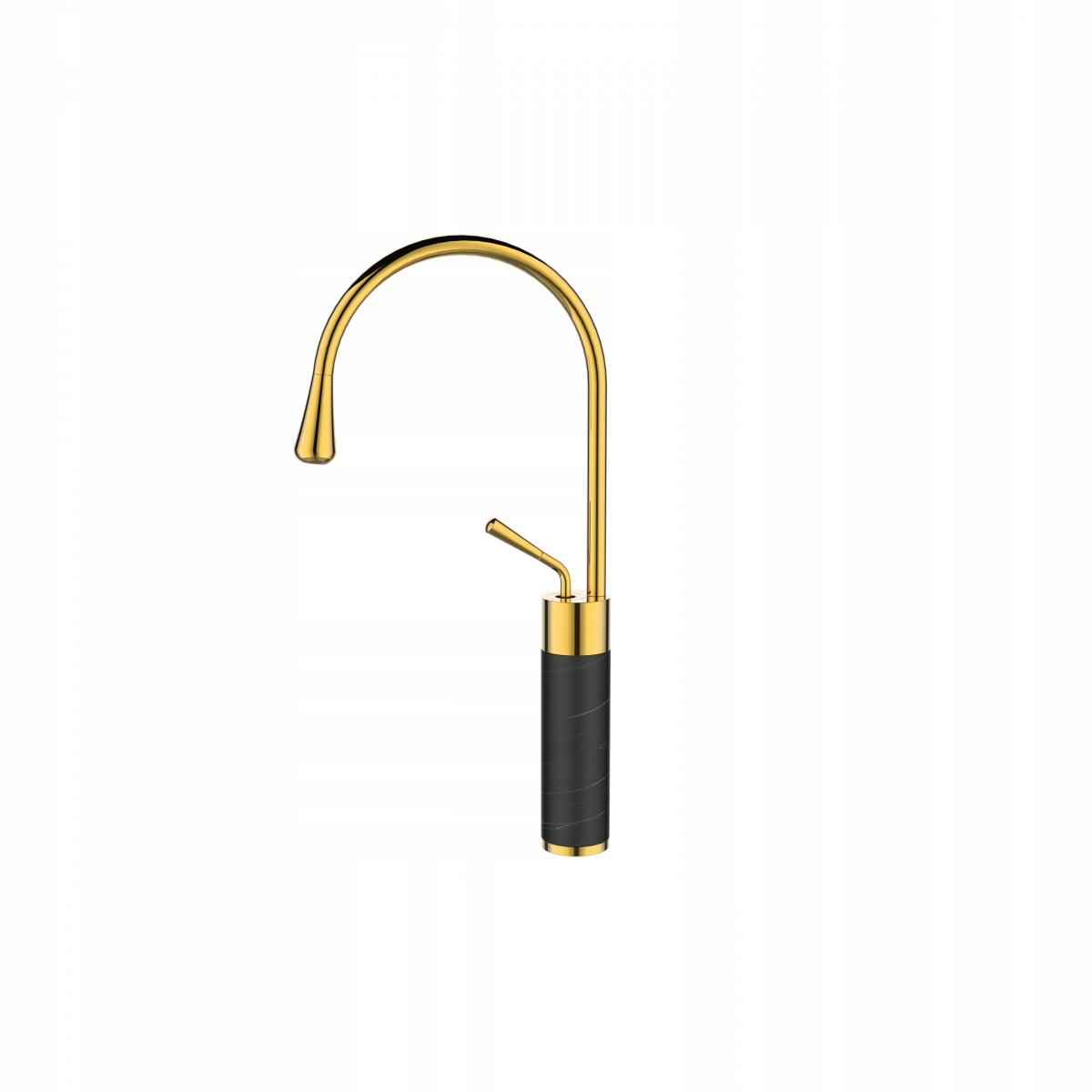 INVENA BATERIA UMYWALKOWA WYSOKA GABRO, INVENA TREND CZARNY/ZŁOTY