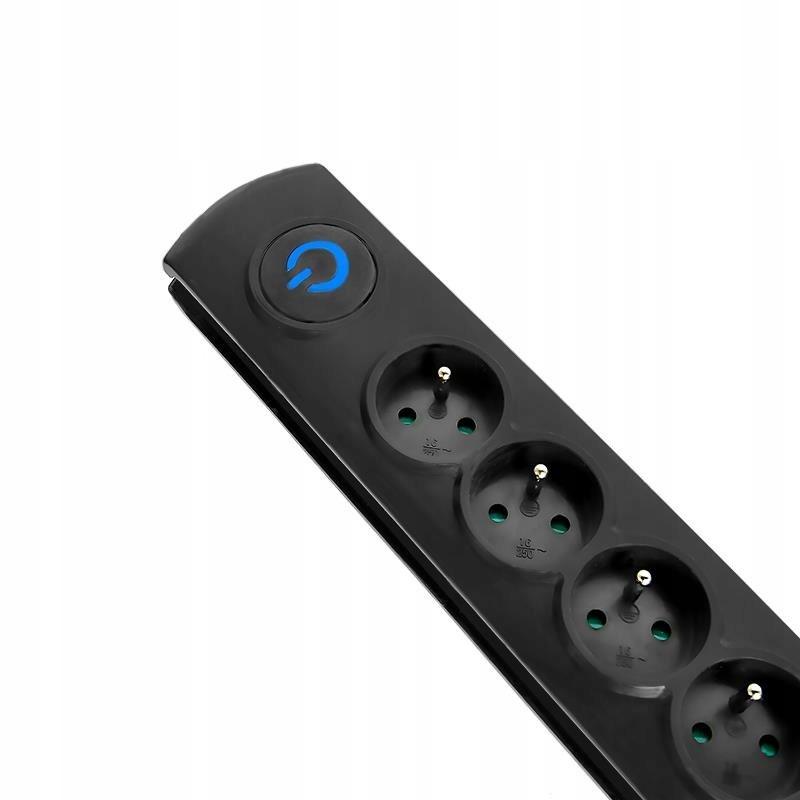 QOLTEC Listwa antyprzepięciowa Quick Switch 6 gniazd 3m