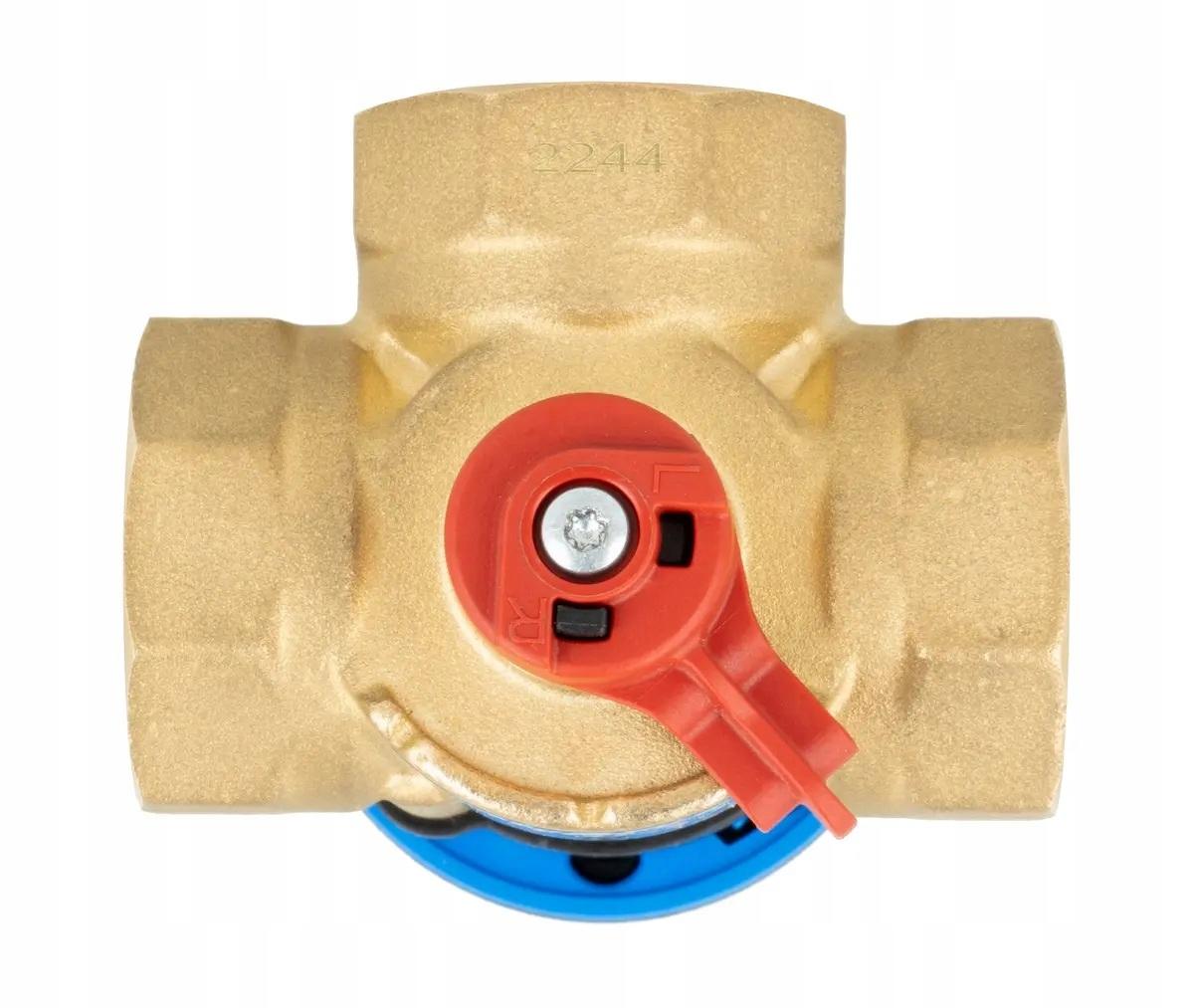 AFRISO Zestaw regulacyjny: 3-drogowy obrotowy zawór miesz + siłownik elektr