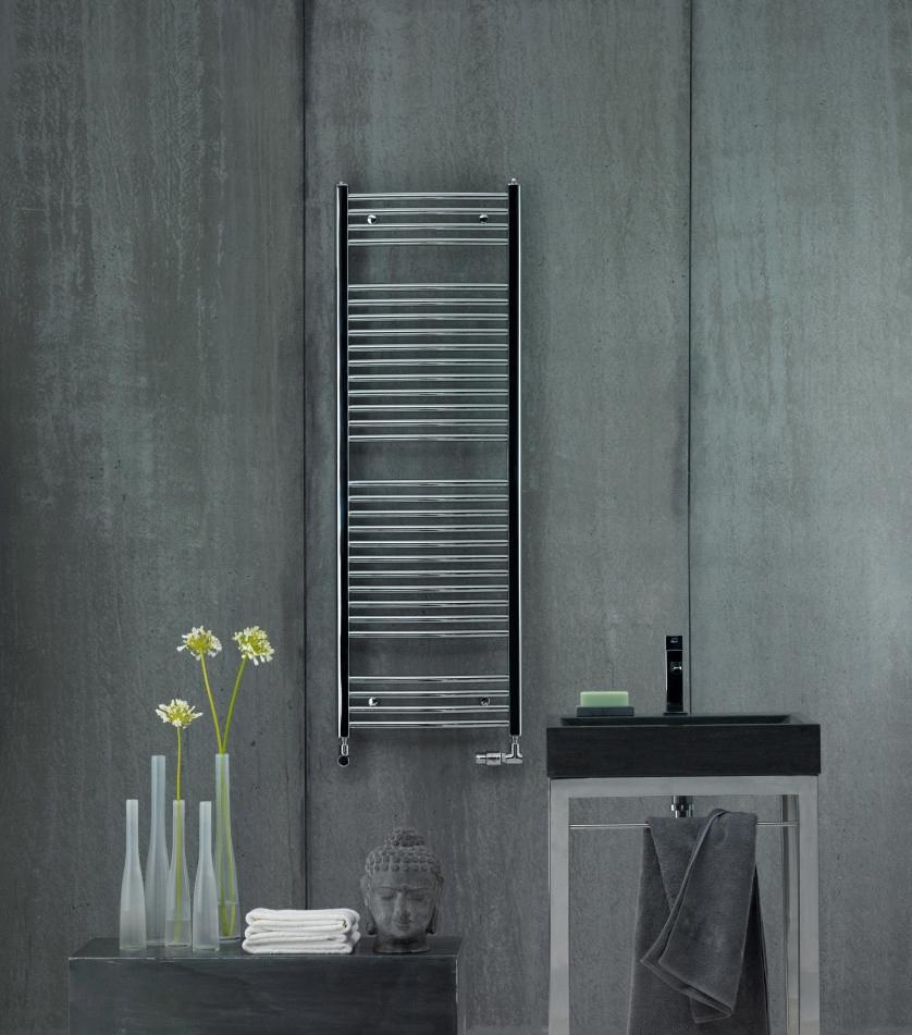 Grzejnik łazienkowy Virando Basic Bow ABT 803W 1466x595x100mm traffic whit