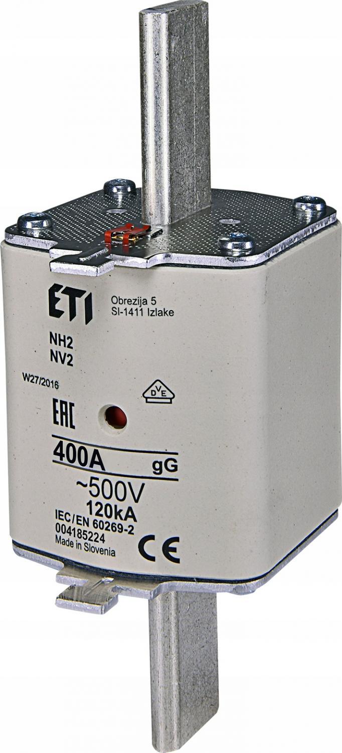 ETI Wkładka topikowa przemysłowa zwłoczna KOMBI NH2 gG 400A/500V