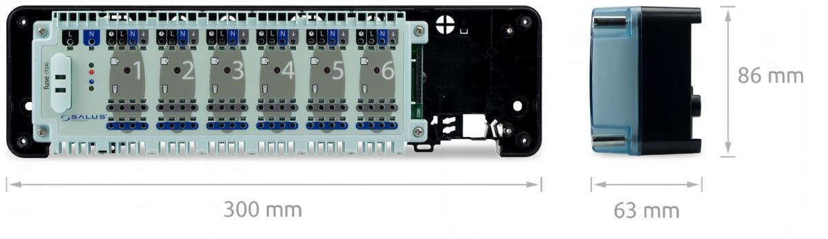 SALUS Salus przewodowa listwa sterująca KL06-M, 6 stref, 230 V