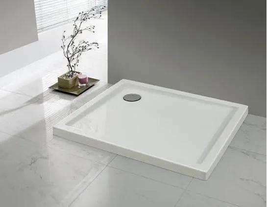 Brodzik akrylowy kwadratowy zabudowany 80x80x3 cm SANPLAST Prestige Bza/PR