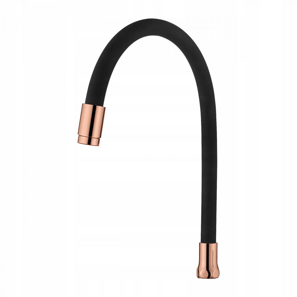 INVENA JEDNOFUNKCYJNA ELASTYCZNA WYLEWKA DO BATERII ZLEWOZ, GOLD/ROSE