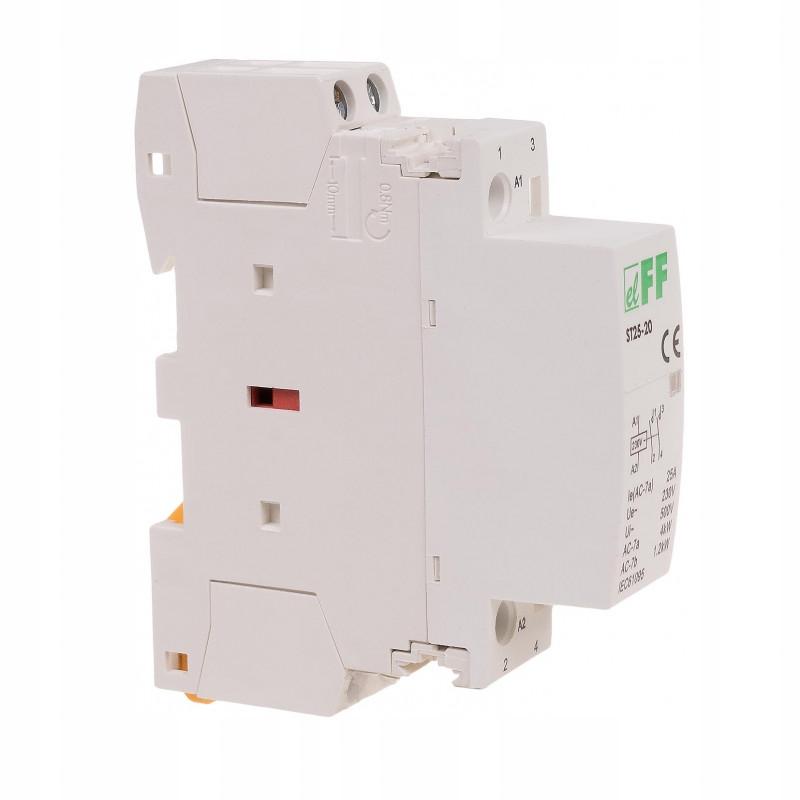 Stycznik modułowy styki 2NO I=25A napięcie cewki U=230V AC 1 moduł ONNLINE