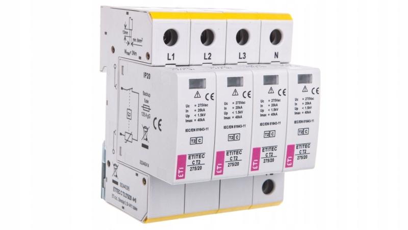 ETI Ogranicznik przepięć T2 (C) ETITEC C T2 275/20 4+0