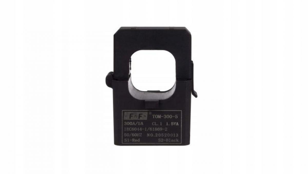F&F Miniaturowy przekładnik prądowy z otwieranym rdzeniem 300-5A TOM-300-5