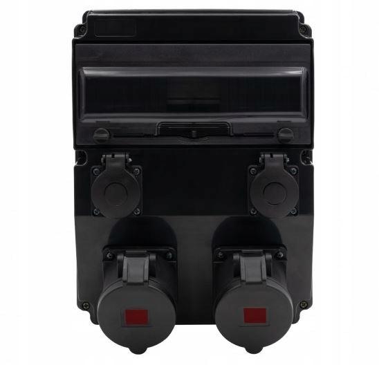 Rozdzielnica CAJA 12M SCENIC - gniazda proste 16A 5p, 32A 5p, 2x230V, 12 mo