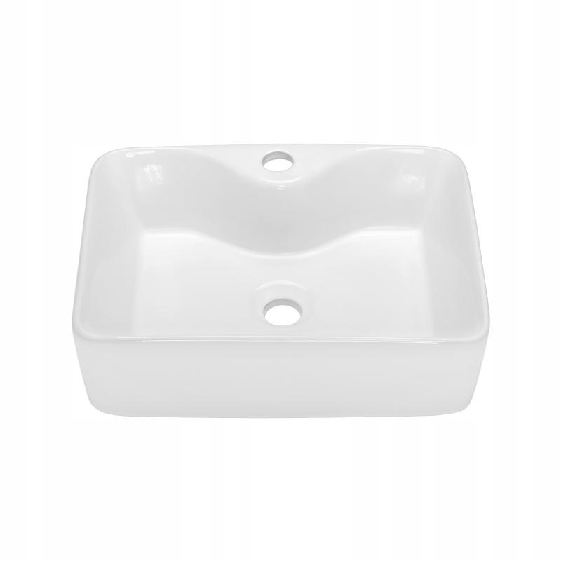 INVENA UMYWALKA NABLATOWA PATRAS 49 CM PROSTOKĄTNA, Z OTW. NA BAT.