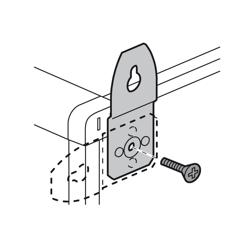 LEGRAND Uchwyty montażowe do XL3 400, metalowe na ścianę