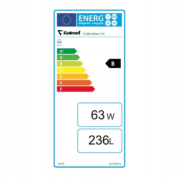 GALMET wymiennik SGW(S) MAXI 250L szary C.W.U 48h