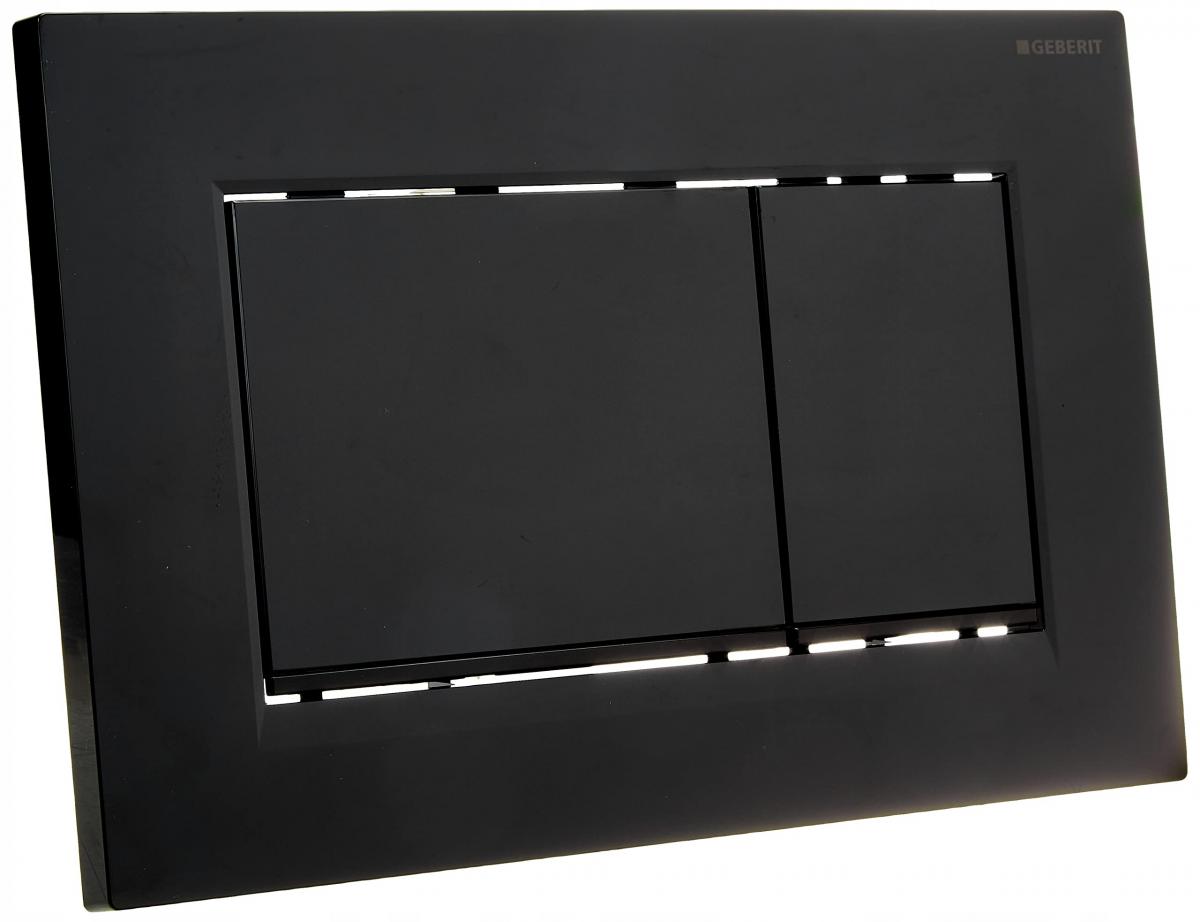 Przycisk uruchamiający GEBERIT Sigma20 prostokątny przedni czarny