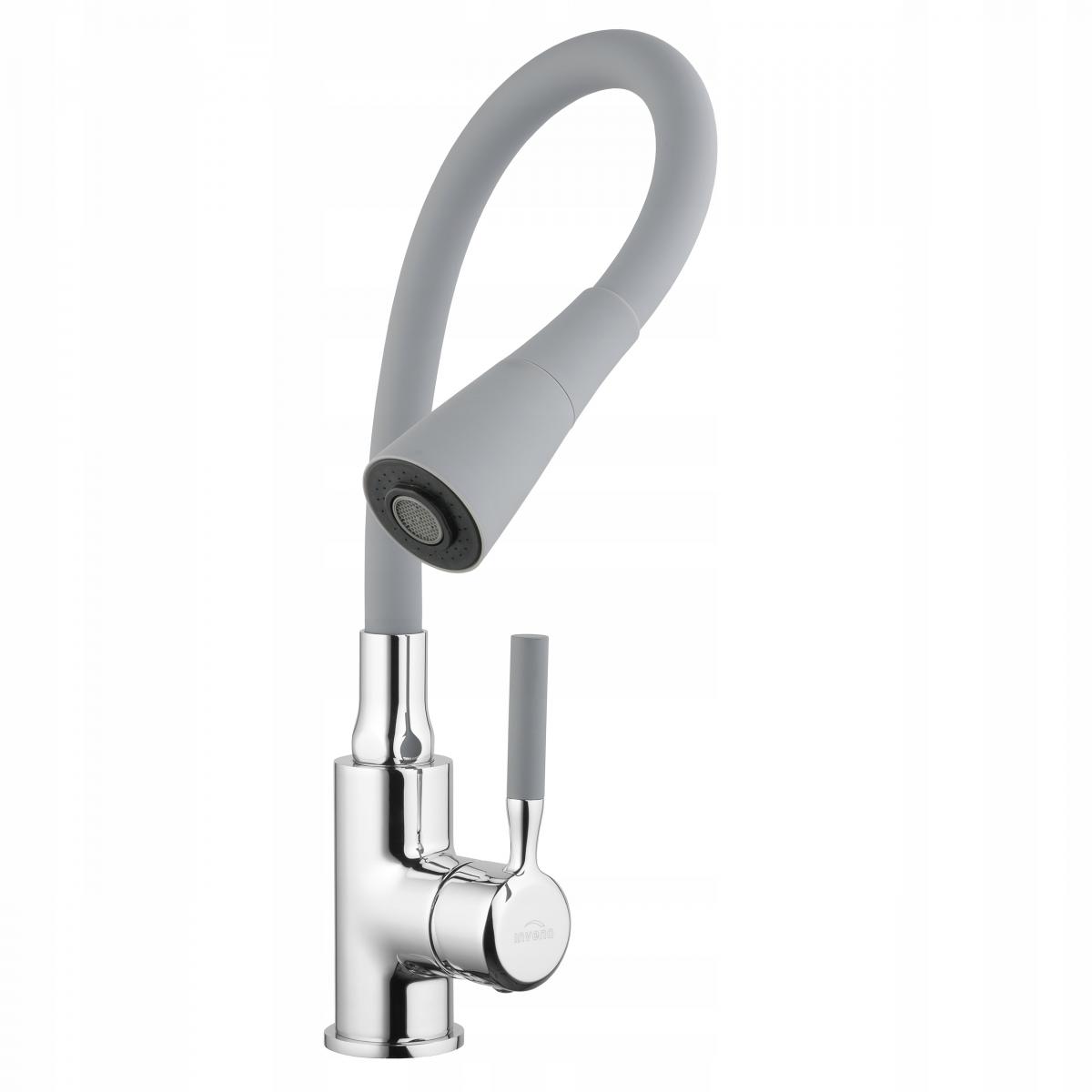 Bateria zlewozmywakowa INVENA POGO SZARA 48h