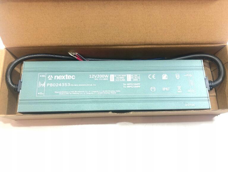 NEXTEC PB024353 PS-WS-200W12V16.7A ZASILACZ 48h