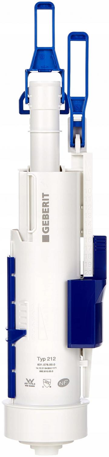 Zawór spustowy typ 212, do spłuczek podtynkowych Sigma, Delta i UP300