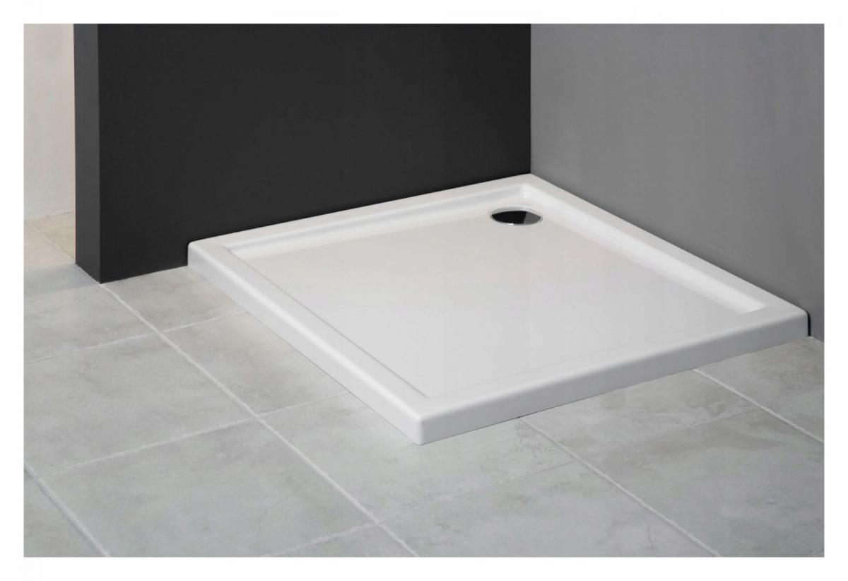 SCHEDPOL Brodzik akrylowy Caspar Standard Plus 80x80x5 cm kwadratowy