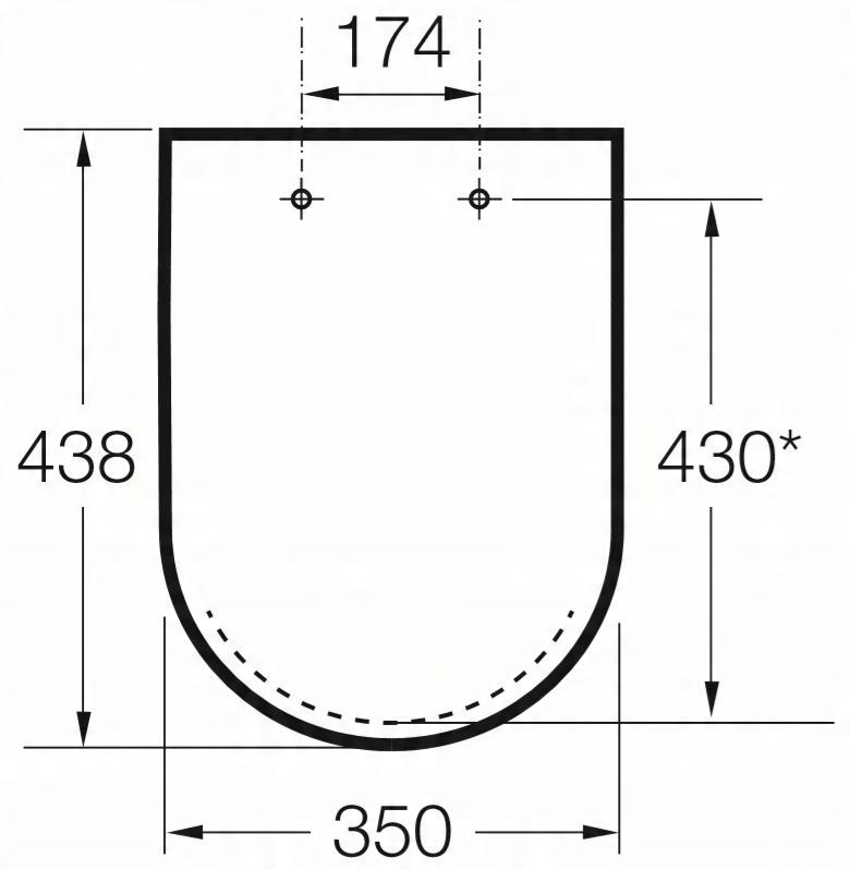Deska WC DEBBA SQUARE Supralit Biały ROCA[5]
