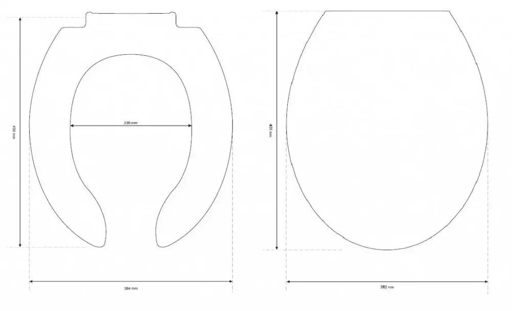 Deska sedesowa Etiuda dla osób niepełnosprawnych duroplastowa