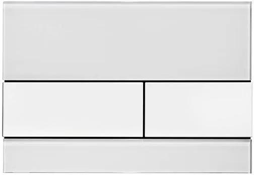 Przycisk spłukujący TECE square II podwójny do WC z metalu stal szczotkow