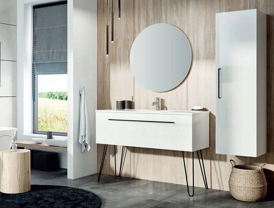 Szafka 900 x 456 x 370 mm white 1 szuflada ELITA Futuris 90 1S