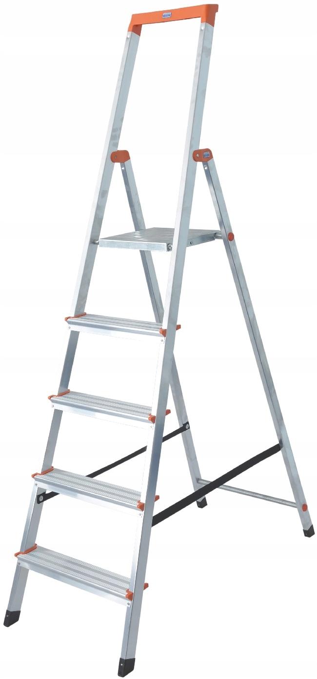 MONTO Drabina wolnostojąca 5 stopni Solidy