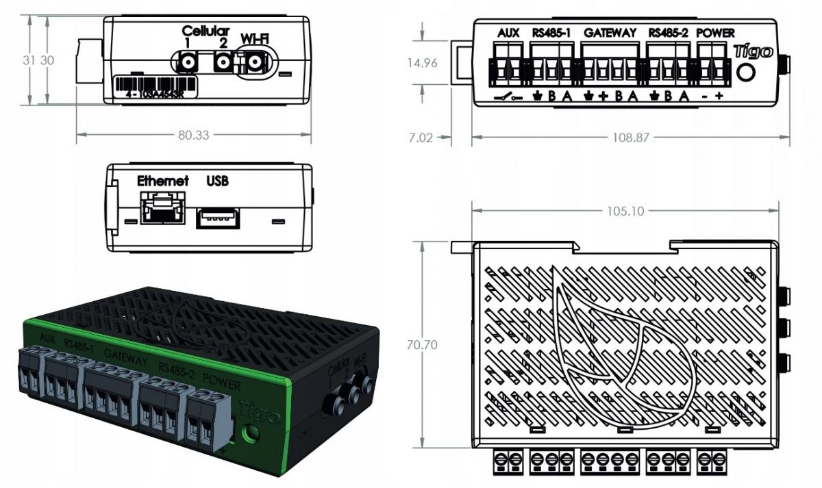 Zestaw komunikacji : Cloud Connect Advanced wraz z Access Point TAP, zasila