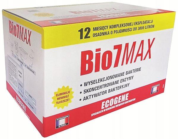Preparat BIO7 MAX 12m-cy EKSPLOATACJA ROZKŁAD TŁUSZCZY (12X80G ENTRETIEN, 1